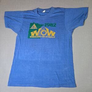 Vintage 1982 Weekend on Wheels WOW Screen Stars Single Stitch T-Shirt